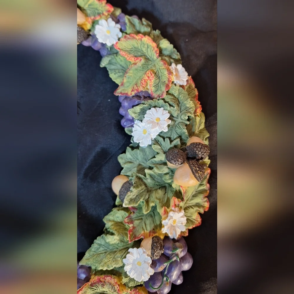 Colorful Harvest Cornucopia Wreath